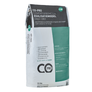 Co-pro cementgebonden egalisatiemiddel C30 fast dry 20 kg